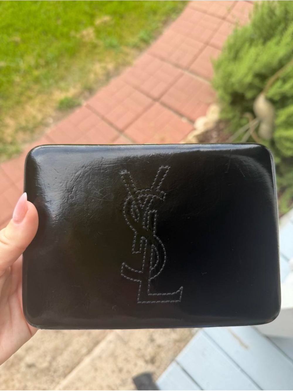 Yves Saint Laurent Black Wallet Clutch